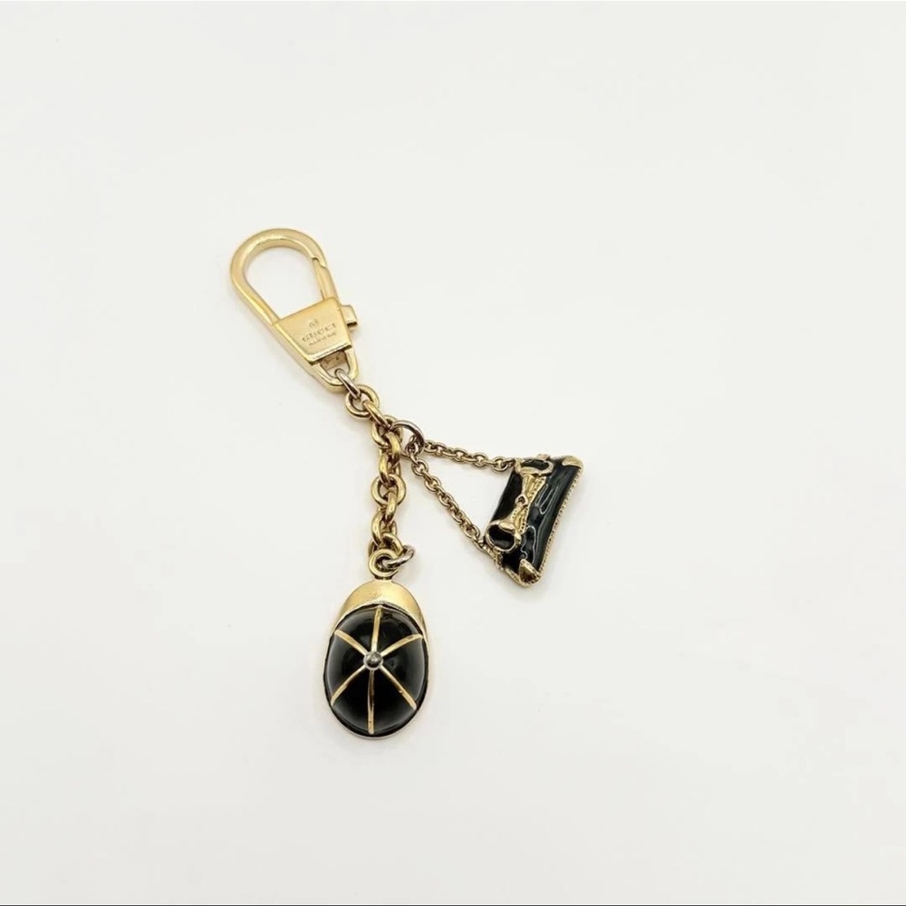 GUCCI Horsebit Bamboo Bag Keychain Cap Charm - Picture 2 of 10